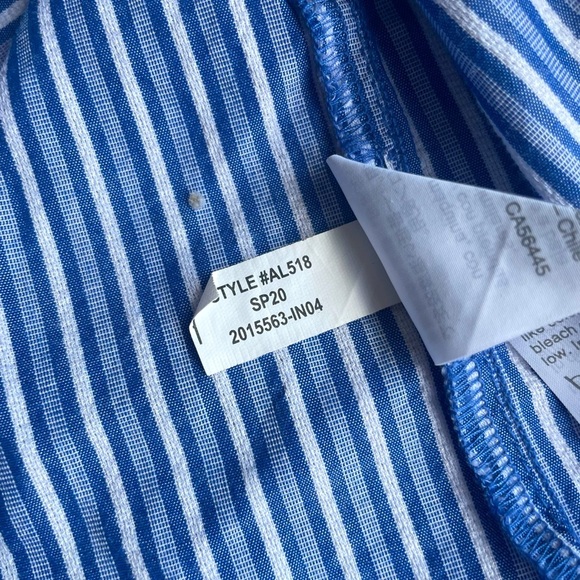 J Crew Top Striped Puff Short Sleeve Blouse Size XXS - Picture 5 of 11